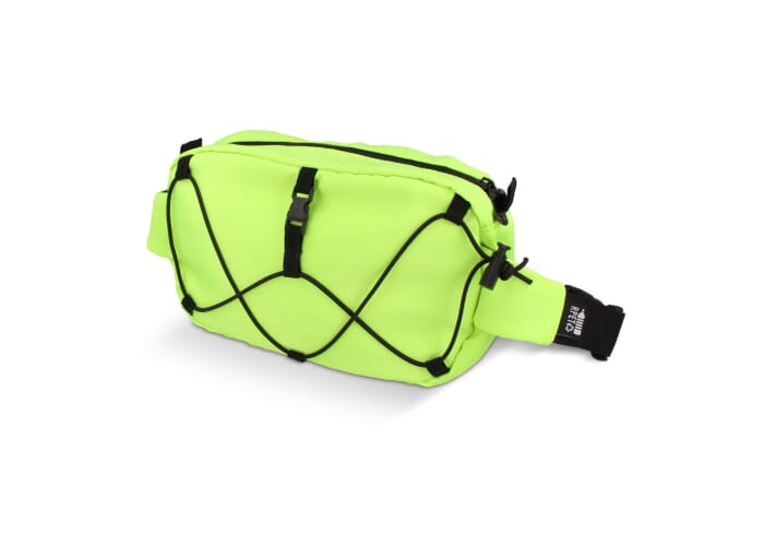 Sac banane rPET avec cordon de serrage à personnaliser Vert clair